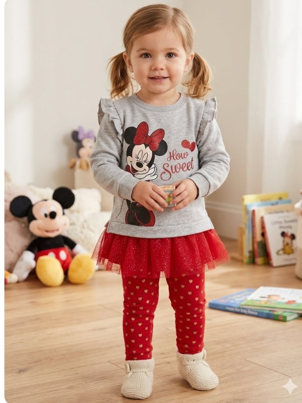 EUC How Sweet Minnie Mouse Set Size 24 Months